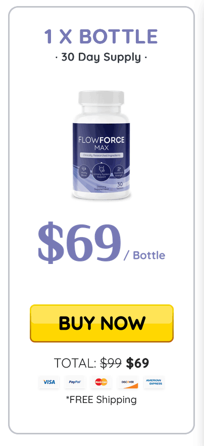 FlowForce Max $69 bottle